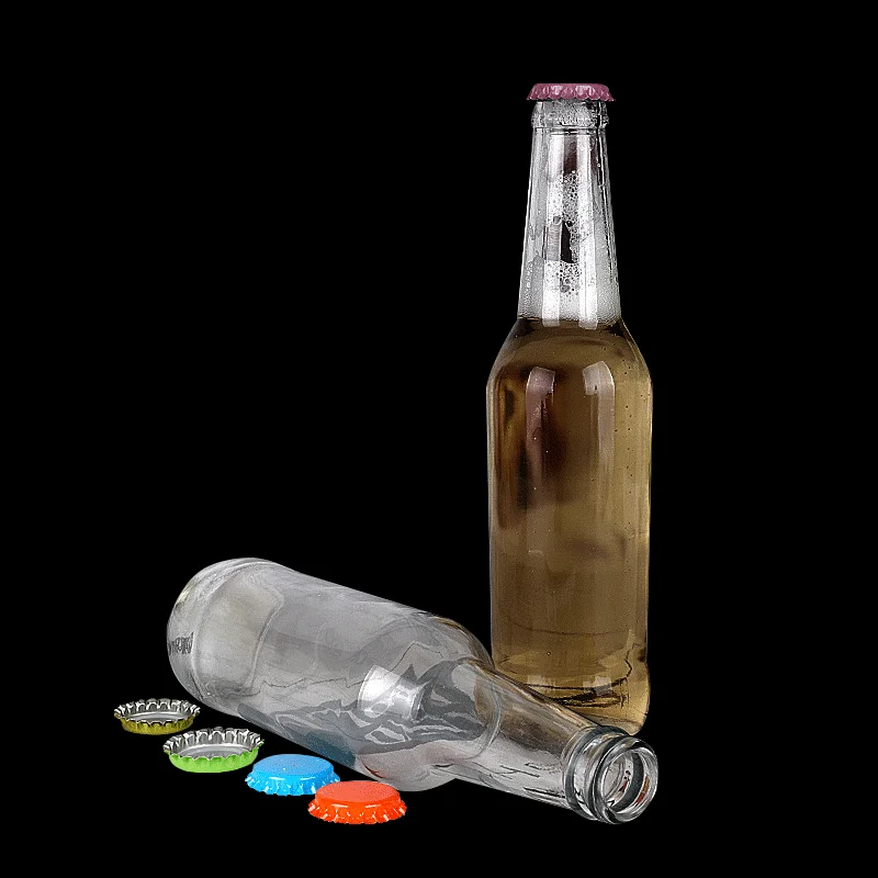 250ml 275ml 330ml 500ml Clear Amber Blue Empty Beer Glass Bottle