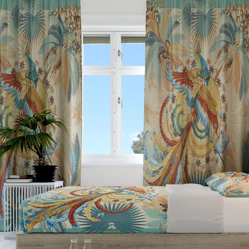 Customised Full Size Sheets Bed and High Quality Blackout Curtains For The Living Room