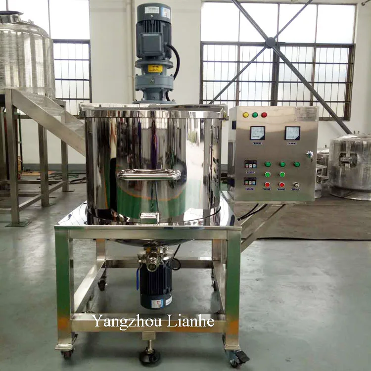 Shampoo Mixer Liquid Soap Hand Wash equipment  500L Maquina para hacer detergente liquido with Mixing and Homogenizer