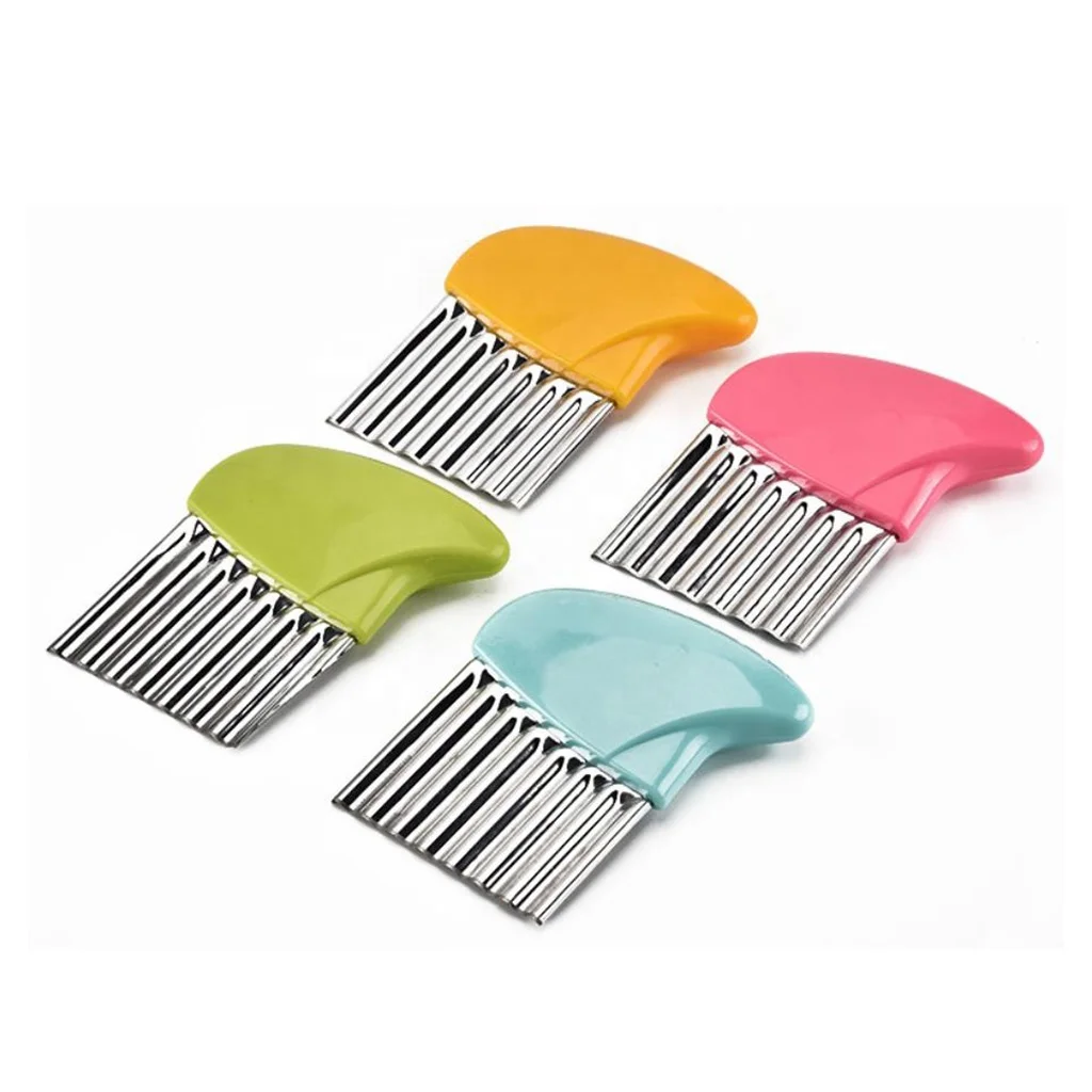 Волнистый резак для картофеля из нержавеющей стали