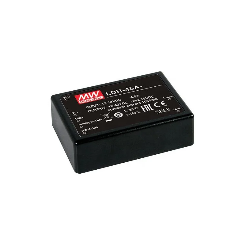 Original MEAN WELL LDH-45B-350 DC-DC Step-Up Constant Current LED driver