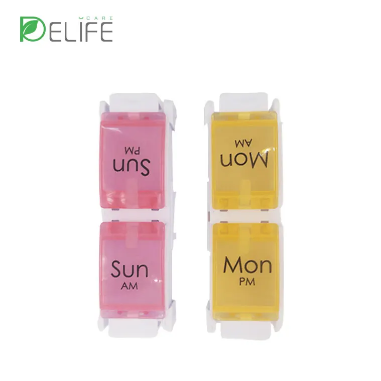 Custom Mini Weekly PU Pill Boxes Compact Plastic Design with Magnetic Feature American Style Load Capacity 5kg for All Ages