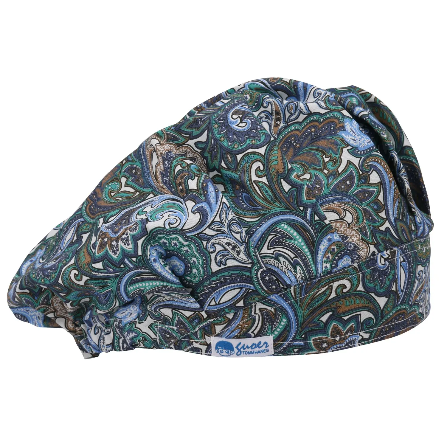 In-stock comfortable printing cotton bouffant scrub doctor nurse cap scrub caps pattern