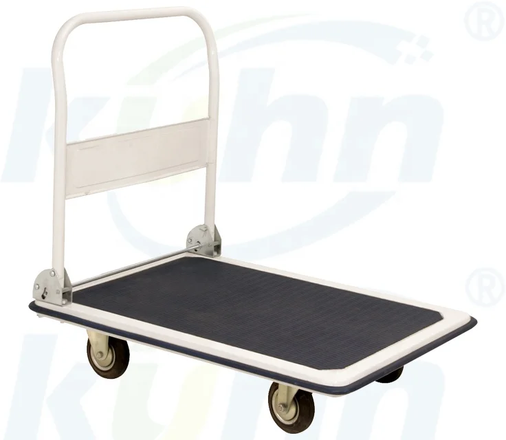 Commercial wholesale metal construction trolley stainless steel folding handling luggage cart  for hotel