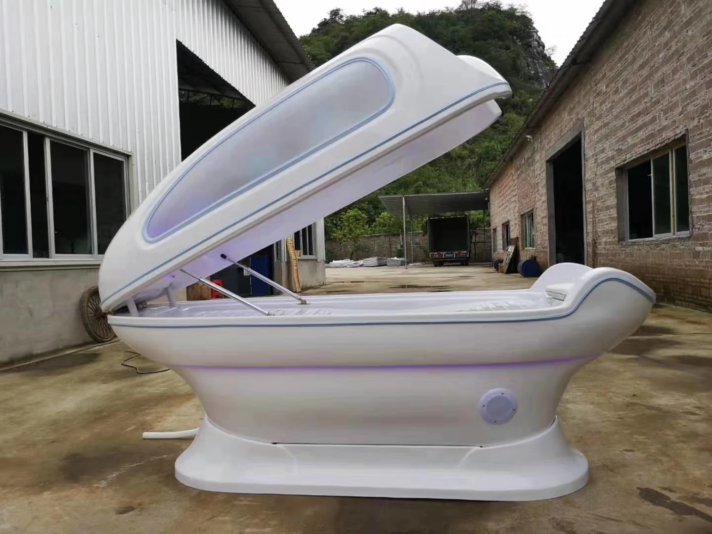 ozone music water steam hydromassage suana vichi shower spa capsule