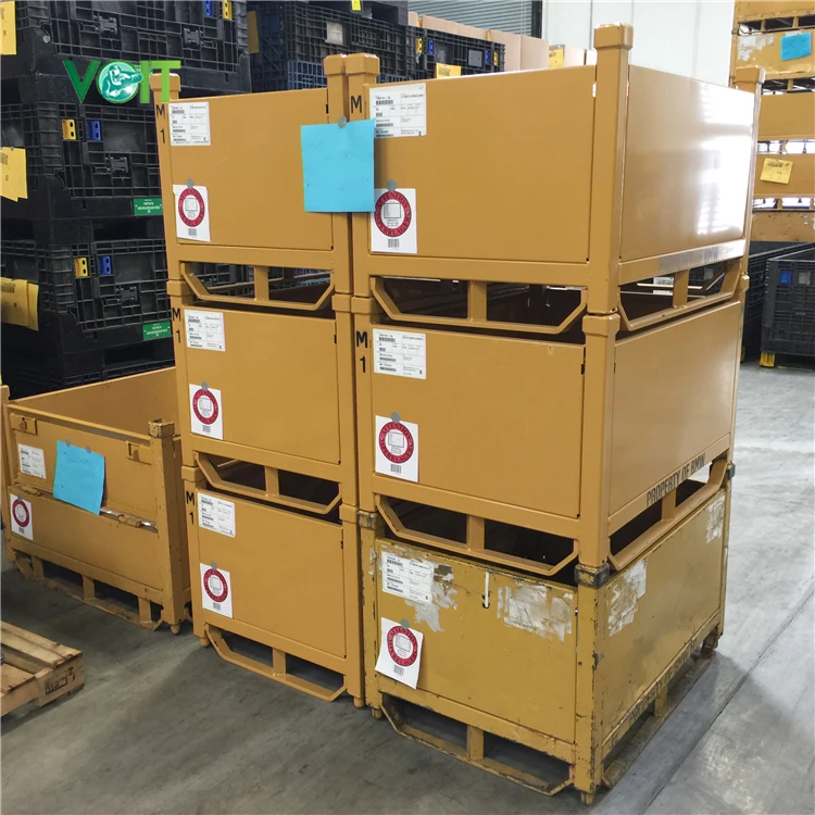 Powder Coated Stackable Metal Stacking Containers For Construction