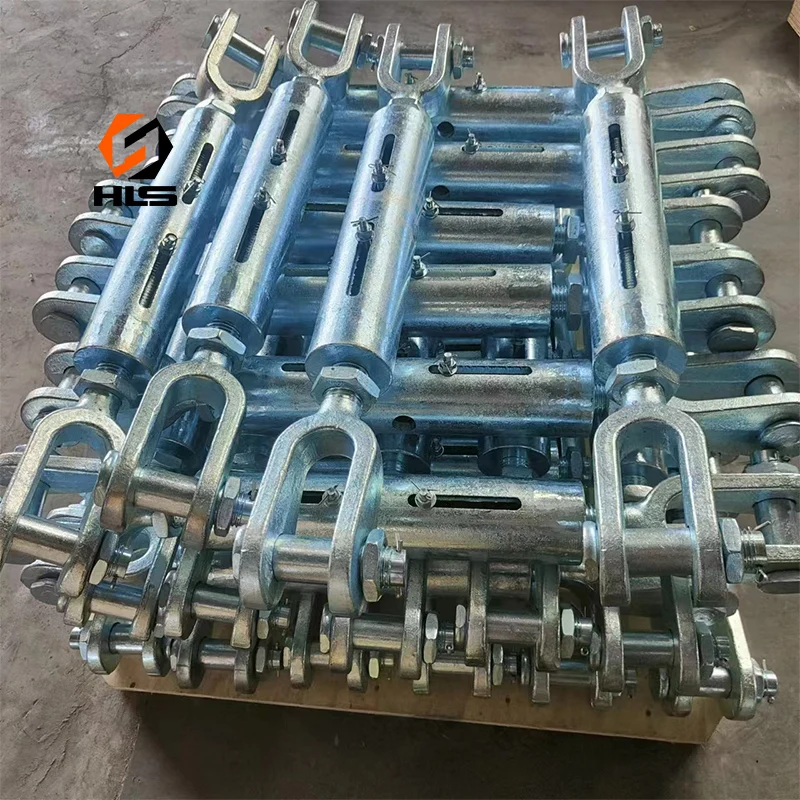 Galvanized Steel Turnbuckle Heavy Duty Resistant Forged Turnbuckle for Tension Cable Rope Chain Working Load