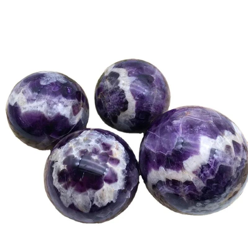 Natural Healing Stones High Quality Dream Amethyst Sphere Purple Polished Dreamy ball Crystal Crafts For Decoration