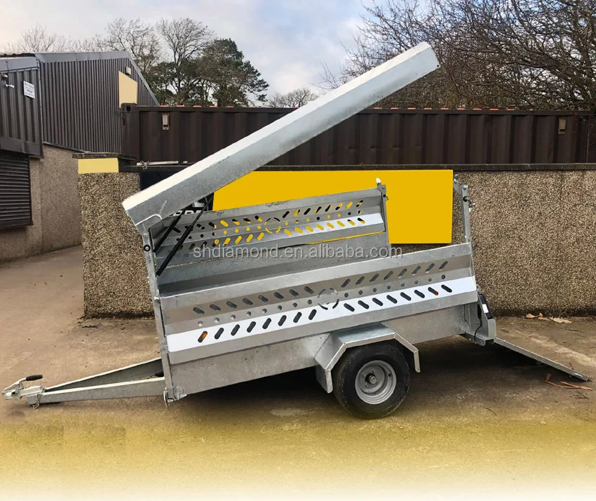 Road 7x4 750kg  quad bike livestock sheep Trailer/ATV hard canopy trailers/UTV Box lamb partition ewes transport farm trailer