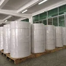 Eco 80gsm paper semi glossy roll thermal transfer jumbo label