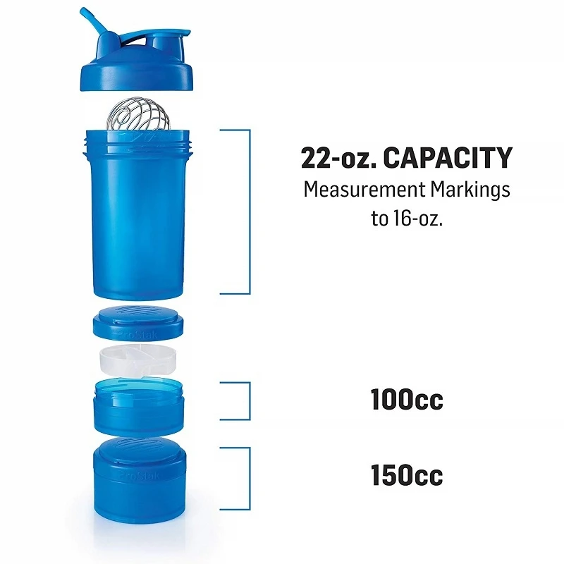 
BPA Free Colorful Gym Protein Shaker Bottle With Mixing Ball 