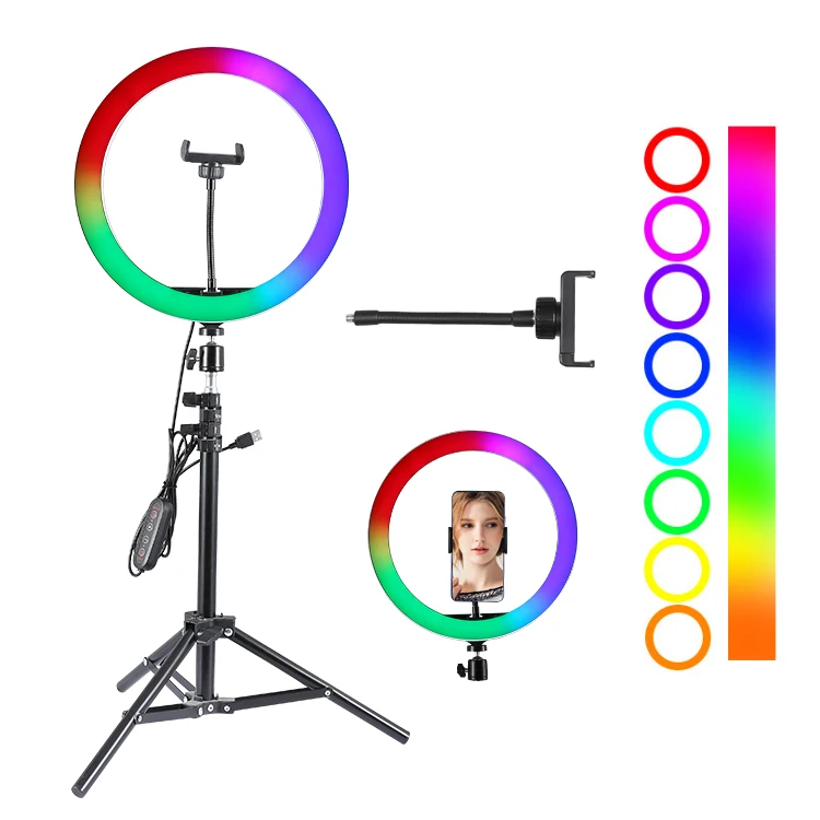  Красота живая фотография 26 см 30 RGB Диммируемый светодиодный кольцевой свет для