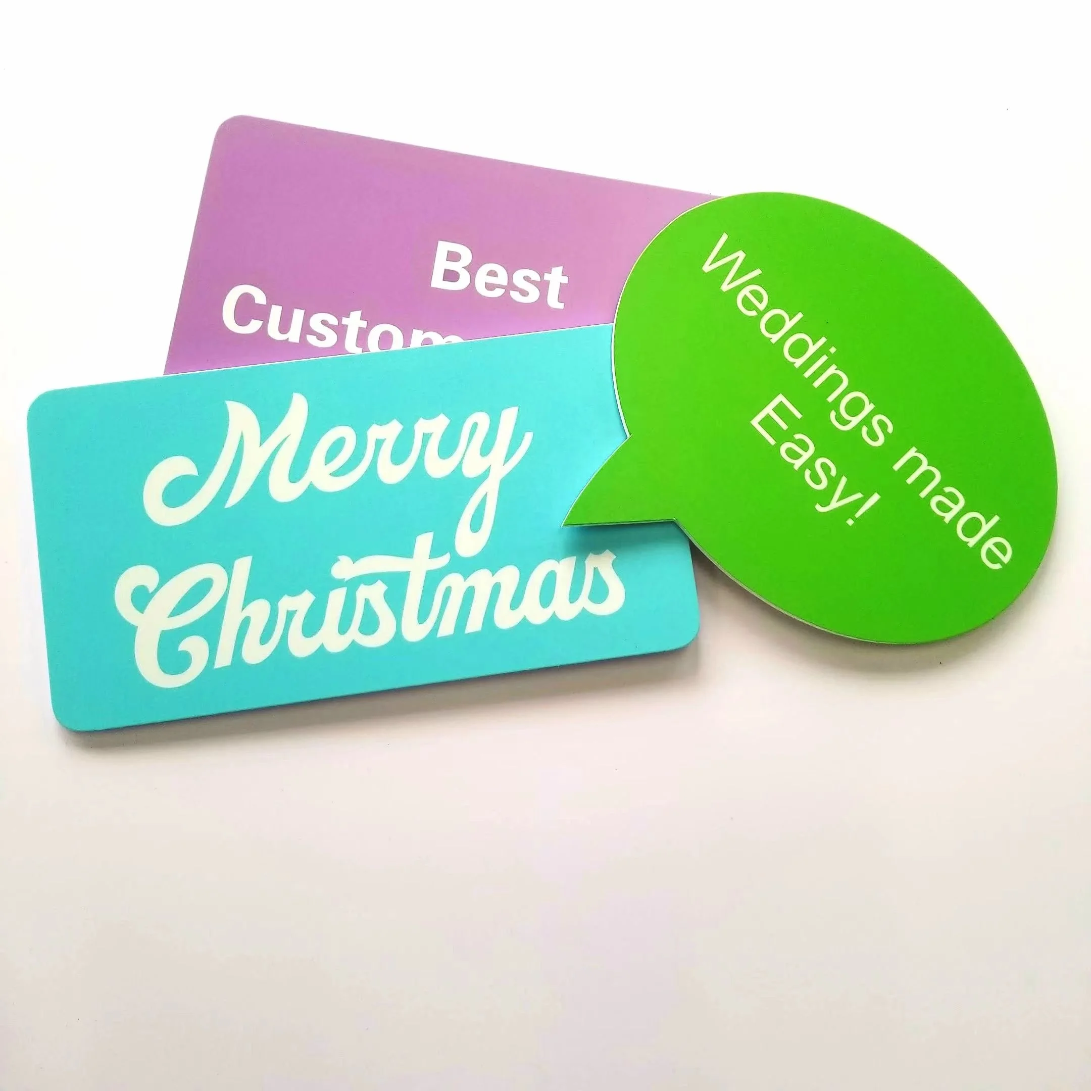 Custom Shape Indoor Outdoor Waterproof Digital Printing Die Cut Shape Advertising PVC Foam Board Sign