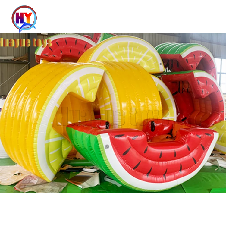 inflatable Watermelon Lemon viking seesaw game cheap inflatable pirate ship seesaw for kids game