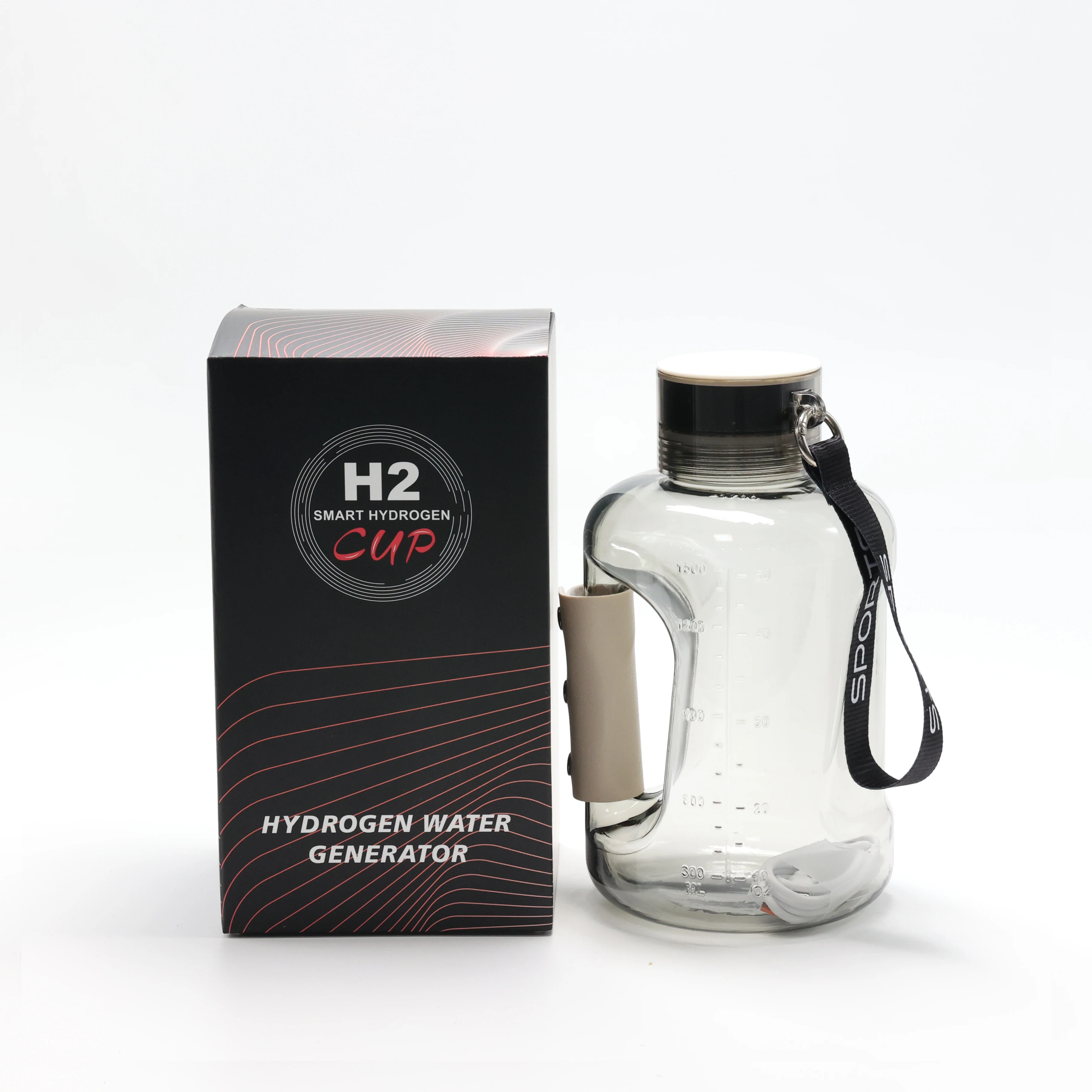 sports kettle Hydrogen Water Bottle Hydrogen Water Generator with SPE/PEM Technology 3000PPB Pure Hydrogen Rich Concentration