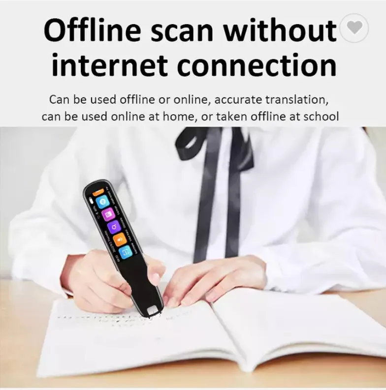 Портативный голосовой переводчик онлайн Оффлайн устройство для перевода Min Pocket Smart Scanning Pen