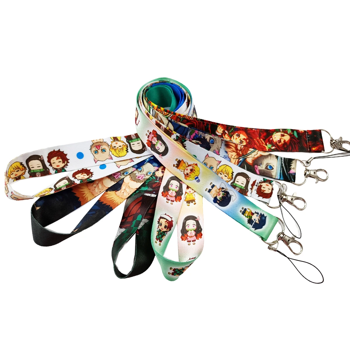 Popular Classical Cartoon Card Cover Lanyards Anime Fans Phone Long Rope Neck Strap Custom Lanyard