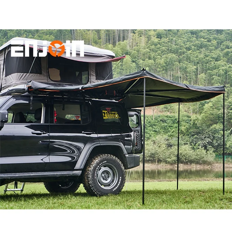 ENJOIN 4X4 Aluminum 4x4 offroad equipment foxwing awning outdoor camping for SUV and Truck popular 270 awning poleless tent