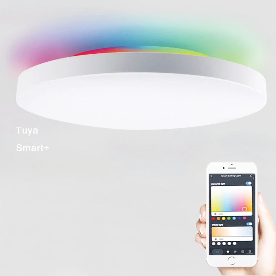 Best sales!!!cct 3000k-6000k RGBW wifi tuya smart led ceiling lamp for house