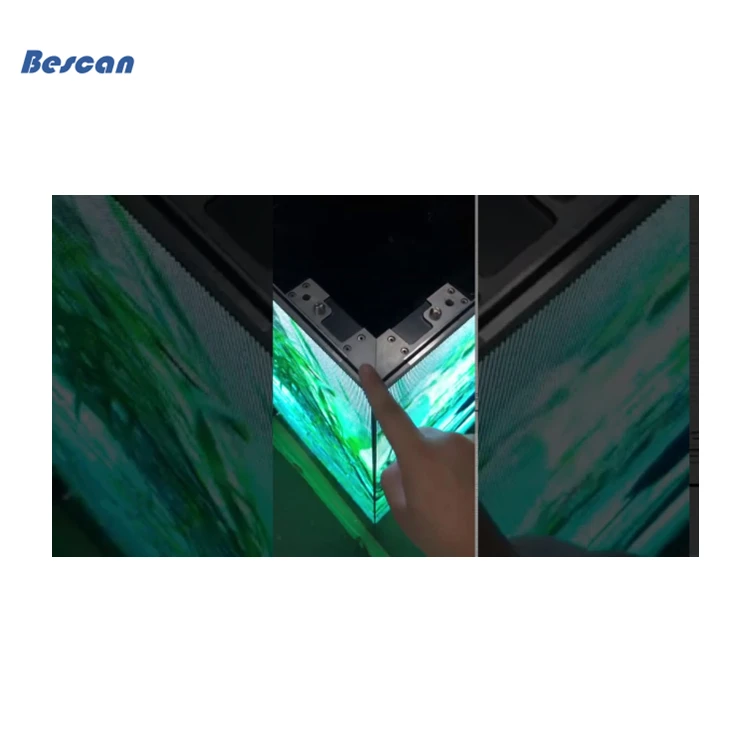 Bescan 45 Degree Angle P2.5 160x160mm 64x64 Dots Led Module For 90 Degrees Right Angle Led Advertising Video Screen