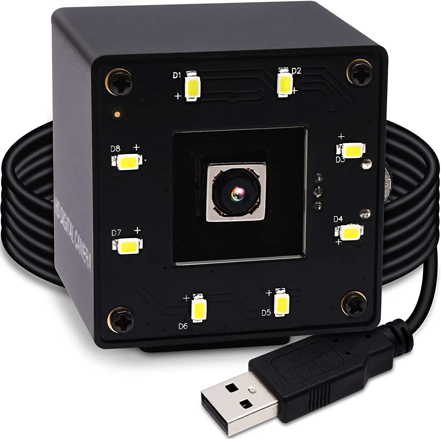 ELP 16mp Auto focus USB Webcam with Metal Case Day & Night Vision AF USB Camera IMX298 4K Mini PC Camera UVC USB2.0 For Scan