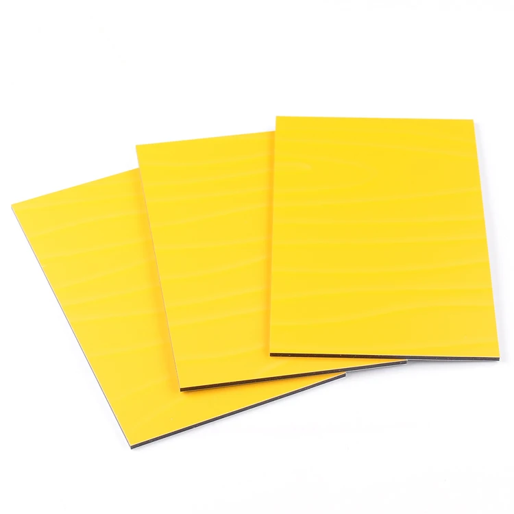 Yellow Aluminum Cladding auto chart projector acp 1000 eye acp aluminum composite panel price