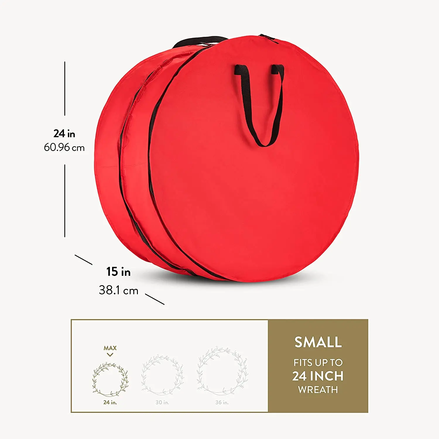 Dural Layers Premium Oxford Christmas Wreath Storage Bag