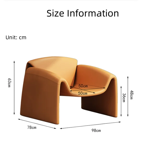Высококачественный роскошный Однорычажный стул, креативный простой кожаный диван, мебель для гостиной, домашняя мебель, итальянское кресло для отдыха