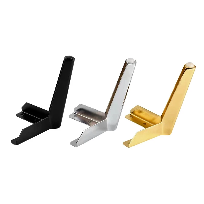 Triangle Replacement Couch Sofa Legs Gold Chrome Corner Sofa Leg Modern Metal Furniture Legs For Chair Table