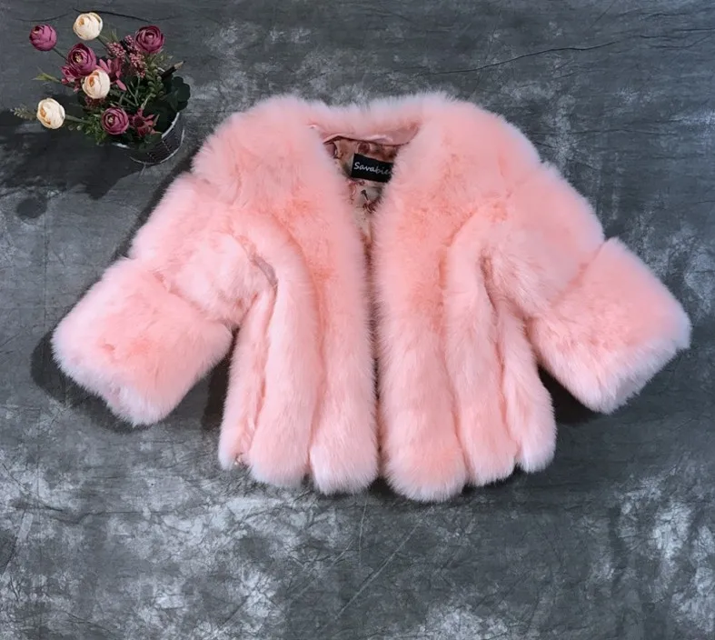 Good quality solid color casual women winter clothes faux fur coat with great price