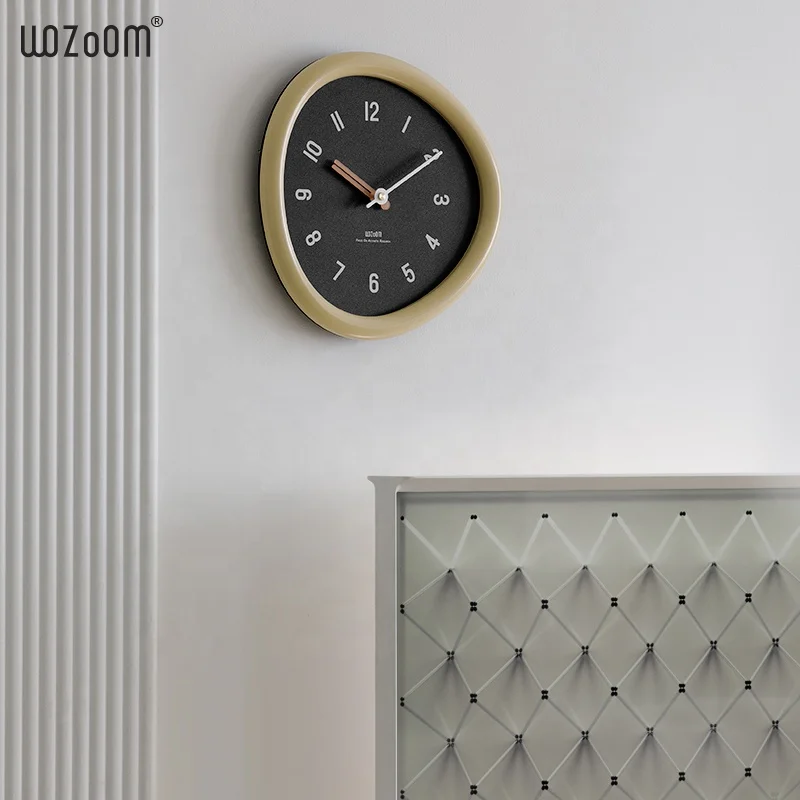 Mandelda Wall Clock Home Decor  Luxury Triangle Shaped Clock Wall Decoration Modern DIY Custom Big Wall Clock For Living Room