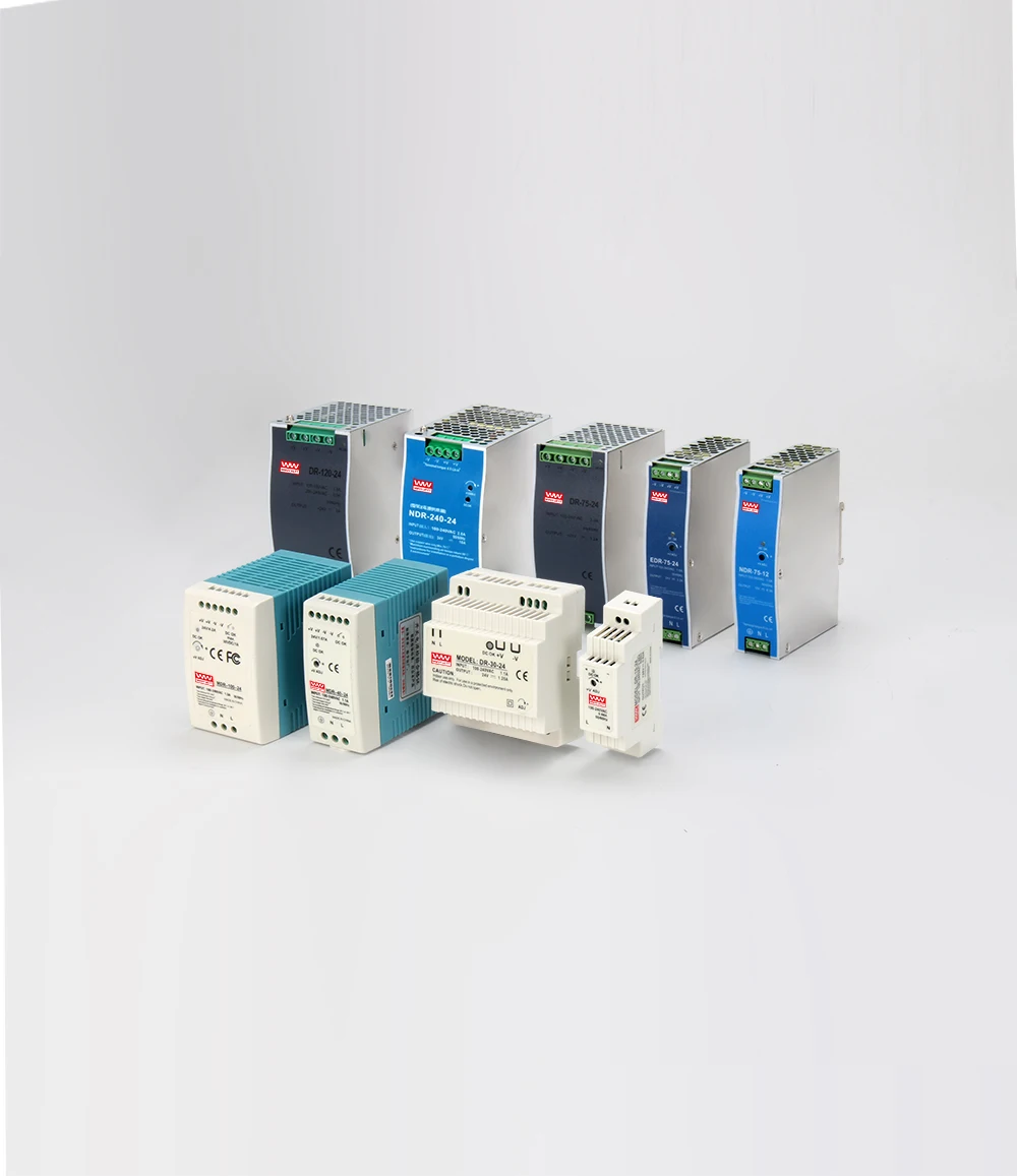 DR-15-12 15W 12V 1.25A 12V 15W Ac Dc Mini Din Rail Switching Power Supply for LED Driver