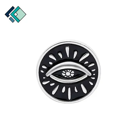 
Manufacturer Direct Eye of God Hard Enamel Badges Zinc Alloy Embossed 3D Brooches Pins Gifts for Friends Custom Enamel Badge 