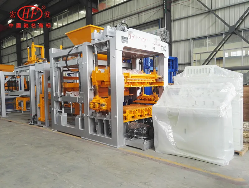 High Quality Concrete Hollow Block Machine Automatic Machine Make Solid Cement Brick Interlocking Paving Brick Tile Factory