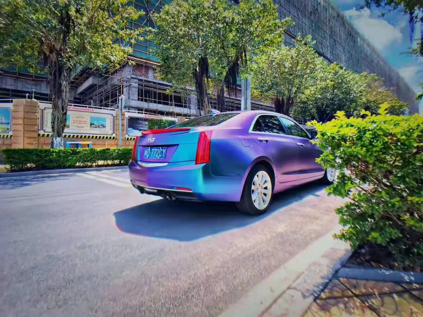 Виниловые покрытия для автомобиля цвета единорога Хамелеон бриллиант красная медь глянцевая