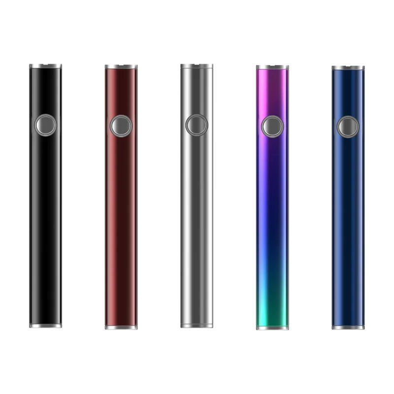 
Hot selling 510 thread cbd vape pen 350mAh battery preheat manual button variable voltage 