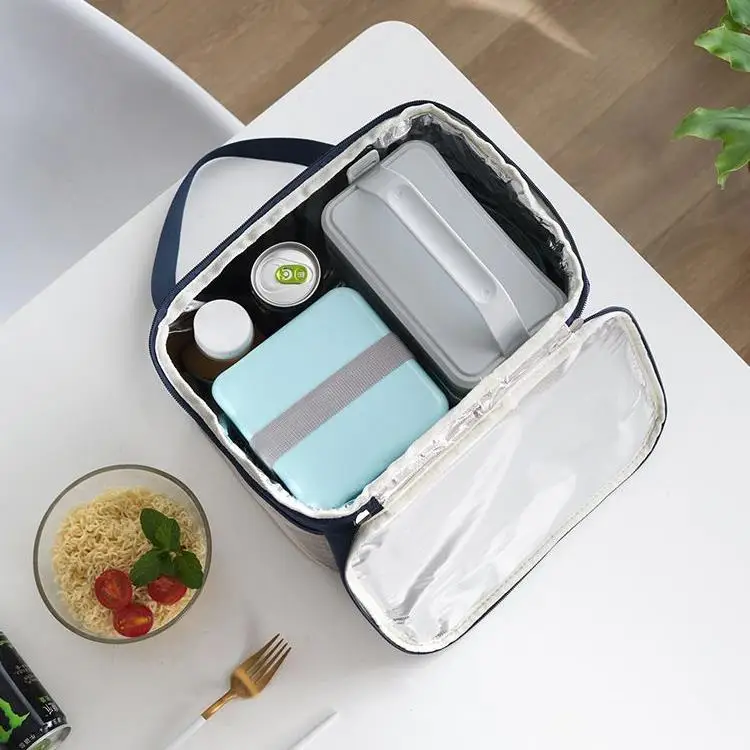 New arrival small size 600D adults reusable waterproof lunch holder insulated kids lunch box bag