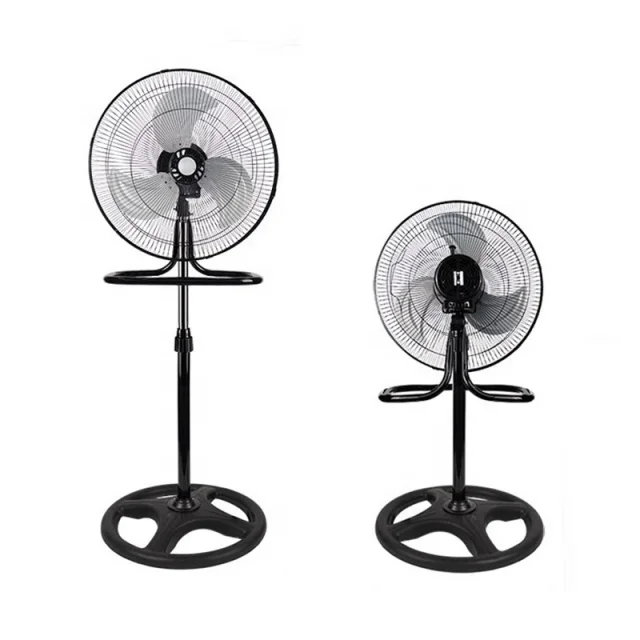 Factory 18 inch 3 in 1 fan wall Metal Blades table Ac pedestal fan Industrial Electric stand fan