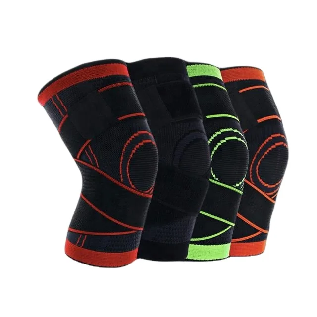 Power Knee Knee Joint Support Football Sports Basketball Volleyball Football Knee Pad With Compression Straps