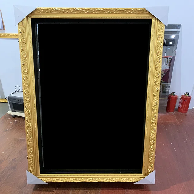 LED/Blub/wooden gold/Flower frame for mirror photo booth