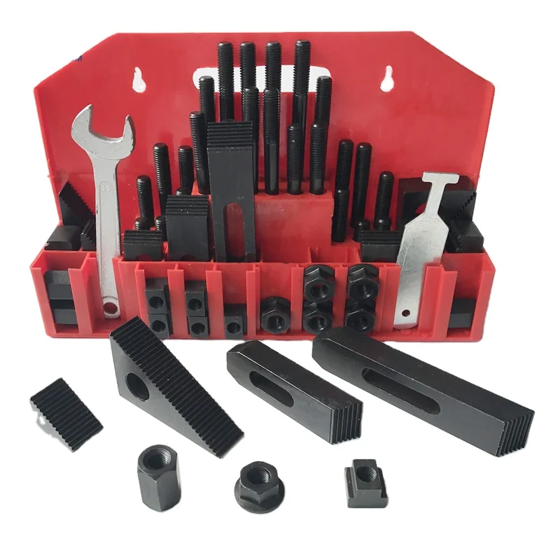 CNC Machine Clamping Set Tslot M12 M14 M16 Steel Clamping Kit 58pcs