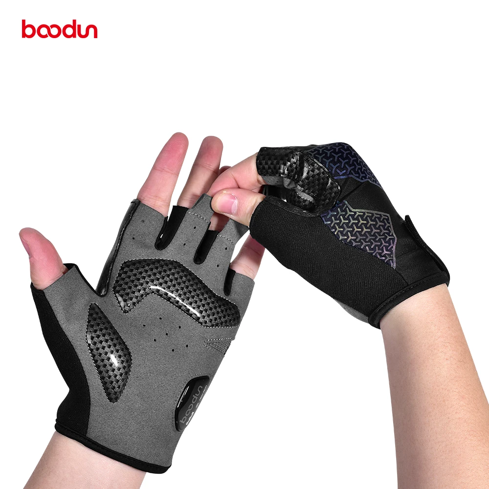 Boodun racing gloves half finger winter riding Wearable Palm guard Sport fitness Unisex  Fashion Cycle mtb bicycle  Gloves