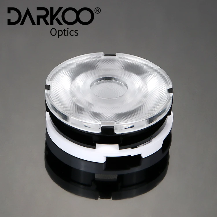 cob optical lens 10 24 Degree Spotlight Lenses Mold Smd Multi 55Mm Track Light Downlight Led Single Lens Spotlight Led Lens