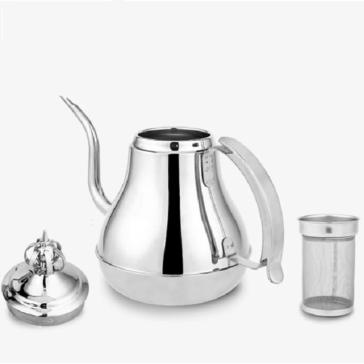 
Stainless Steel Teapot Coffee Pot Water Kettle With Filter Large Capacity 