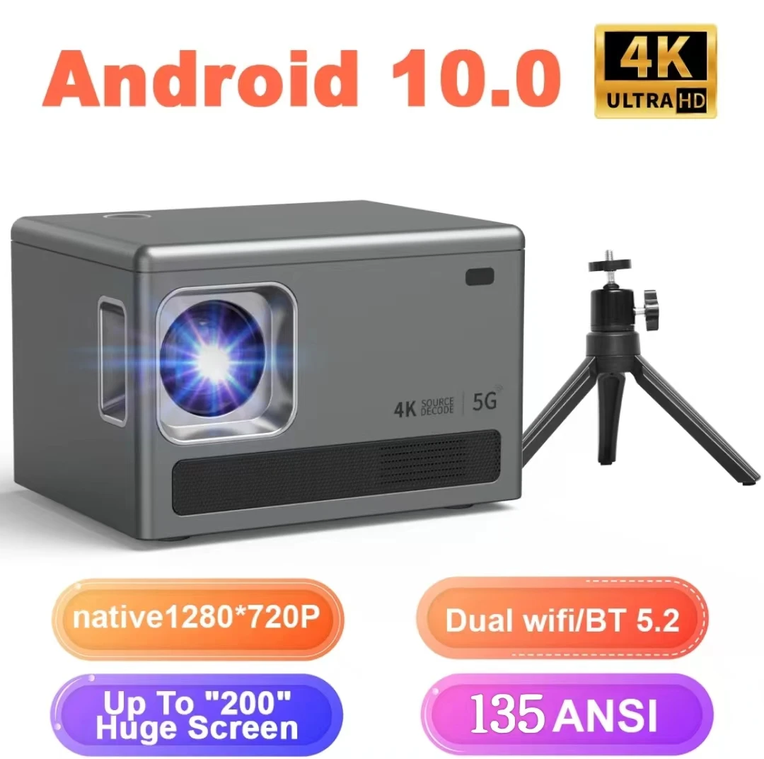 10 0 проектор Transpeed Android 135ANSI поддержка 4K двойной WiFi динамик 5 Вт 1280*720P домашний кинотеатр на открытом