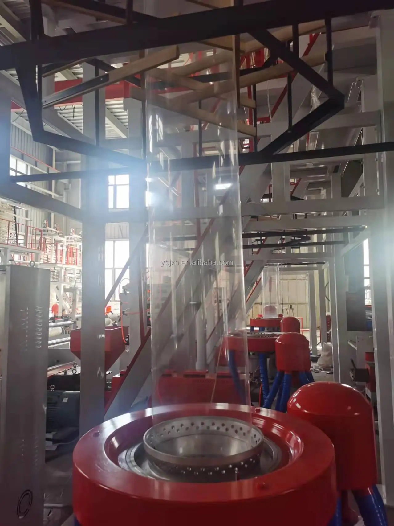 Вращающаяся машина для выдувания малого экструдера ПЭ термоусадочной пленки