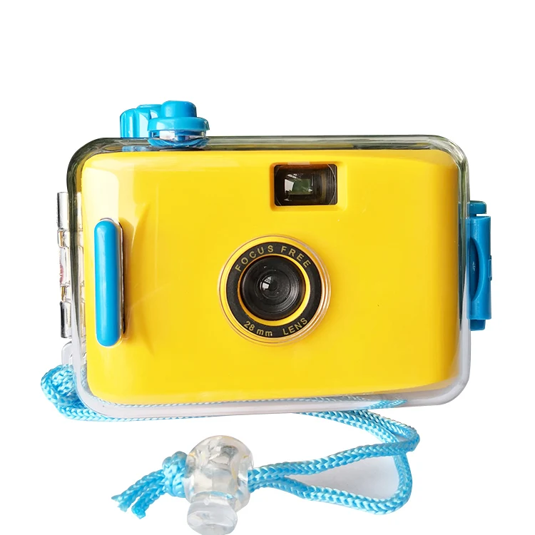 
 Китайский заказной Профессиональный 35-мм пленки ручной одноразовые принтом «камера» для детей, изготовленные из АБС-пластика, водонепроницаемая цифровая камера  