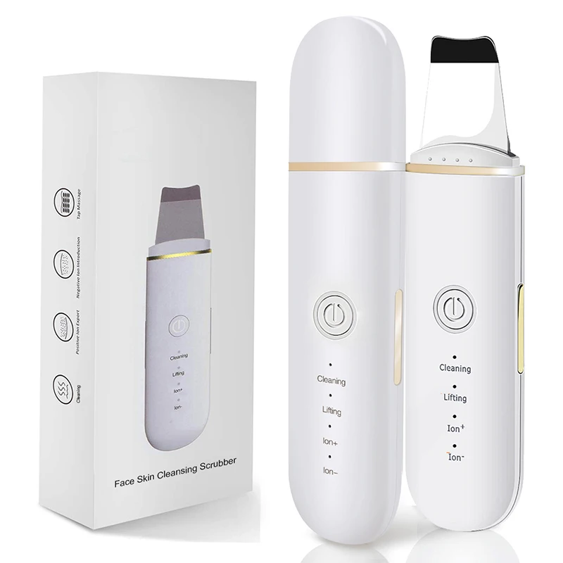 Beauty exfoliator device Deep facial cleaner electric ems peeling lifting  ultra sonic sonic skin scrubber