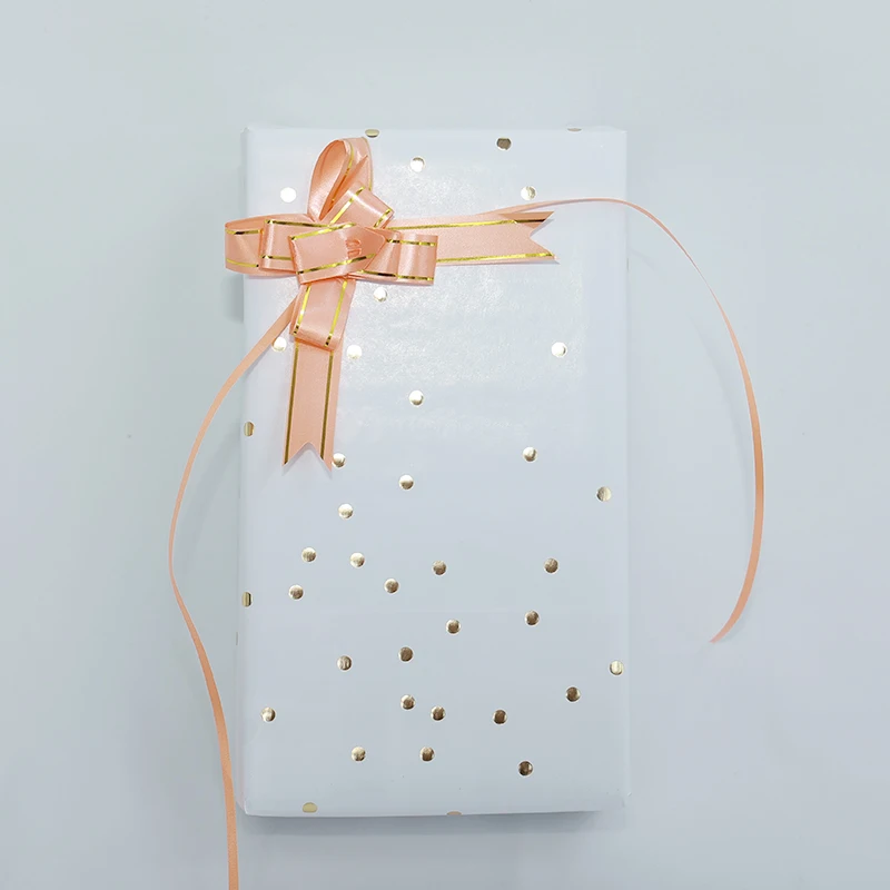 Low Moq Flower Wrapping Paper Bouquets Hot Foil Wholesale Custom Wrapping Paper Rolls