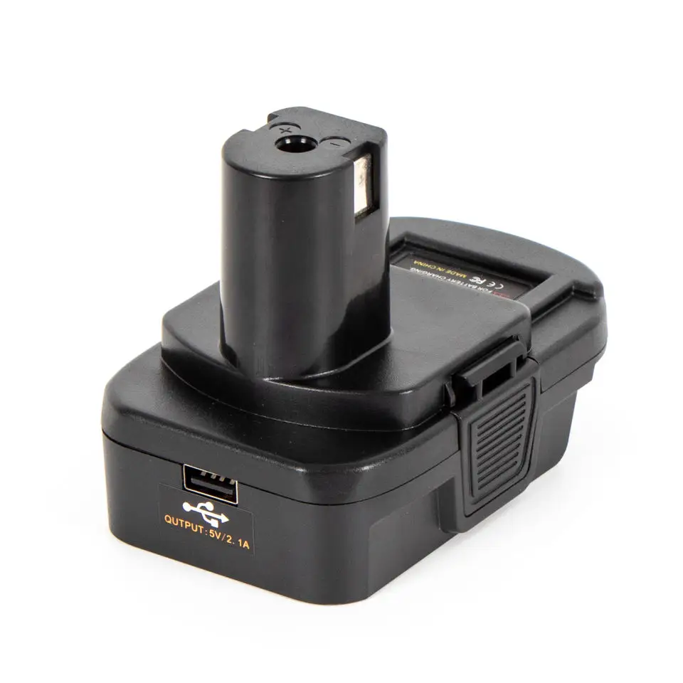 Battery Adapter with USB Port for De walt Convert to for Ryo-bi 18V Lithium-ion Battery cordless drill tool DM18RL